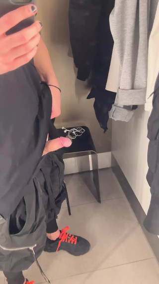 I masturbate in public (fitting room mall).