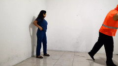 NURSE PORN!! REAL NURSE WALKS IN FRONT OF HOSPITAL SWEEPER AND SEDUCES HIM