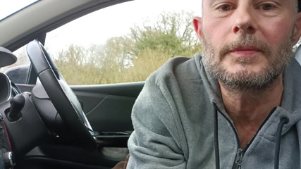 Public Car Masturbation - Big Cock Growing, Edging, Cumming Wearing Cords - Rockard Daddy