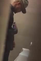 chris brown pissing