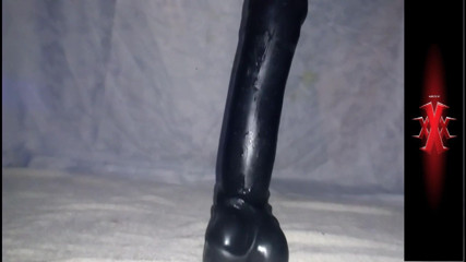 Train your anus with a giant dildo