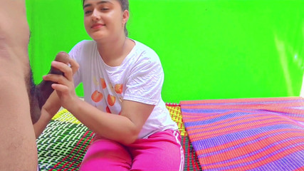 Omg! Fucked Her Hard at outdoor, step sisy watching Sexy videos on mobile