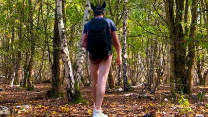 Cruising and Playing with My Loose Asshole in a Forest