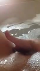 she masturbates in the bath