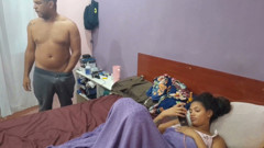 Young Girl Doing Nails Solve Give the Ass to Her Friend's Husband