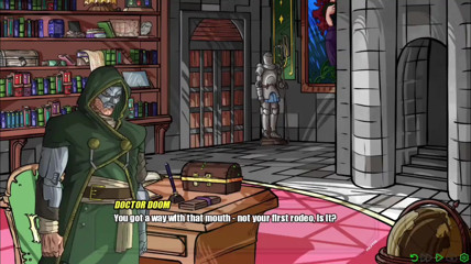 Sexy Lady with big boobs and big ass gives her master a blowjob - doomination gameplay  part 2