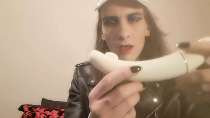 Horny Trans Girl Happily Rides Toy