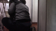 The MILF with Beautiful Legs and Pantyhose Irons and Gets Touched and Fucked
