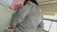 Mature Kiyoe Majima Pleasures Her Hairy Pussy with a Vibrator
