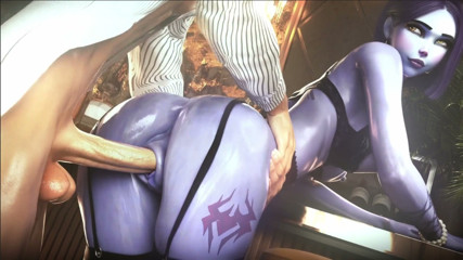 Widowmaker the Girl Boss Took Control and Rode a Hard Cock Until He Busted a Deep Creampie