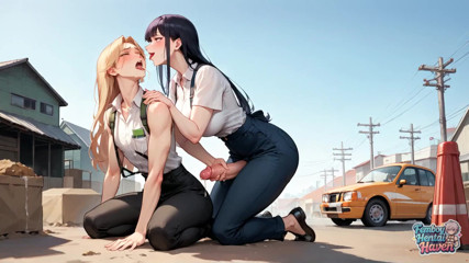 Fiery Femboy Fucks Squirting Bikini Babe in Industrial Street Sex - Unrivaled XXX Porn! thumbnail