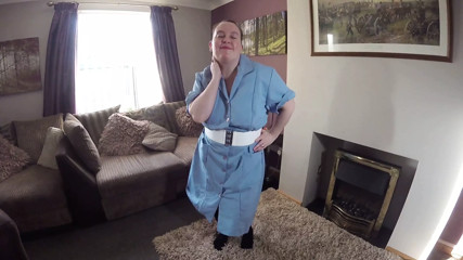wife in Nurse Uniform with Big Tits