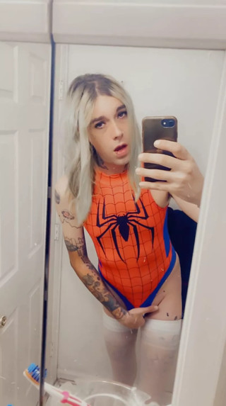 Sidermqn Cosplay Babe Spidergirl thumbnail