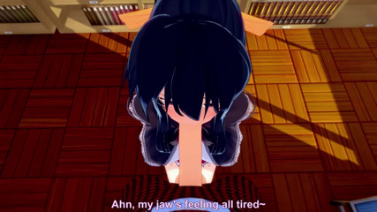 Akeno gives me a blowjob in a public library – DXD NTR Madness Series