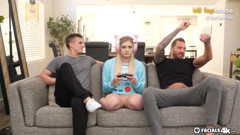 Jizzed Gamer Girl