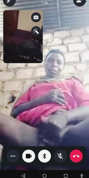 Hadzabe Tribe Mature Woman on Video Call with BF, Don't Ask Me Where She Got the Phone.