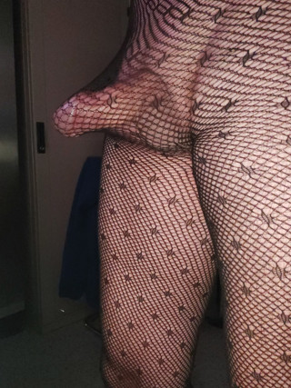 Masturbation at night in nylons