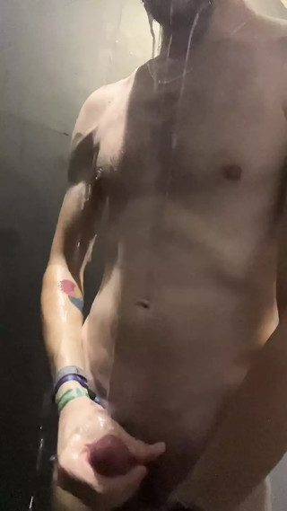 Dirtydog on gym locker room showers jerking and cumming