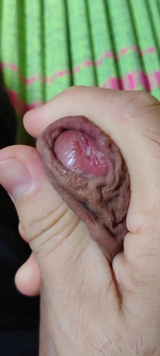 Man Massaging His Dick
