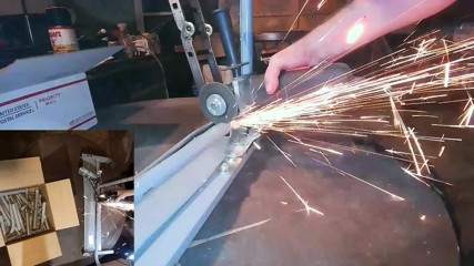 Raw with my angle grinder