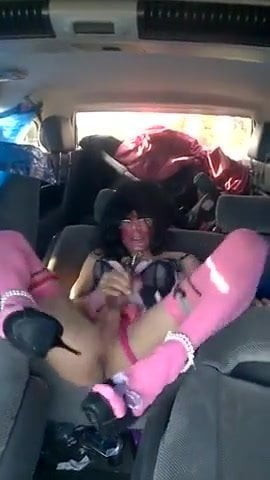 1st Parking Session Dressed In Female Fuck-Wear 1of2