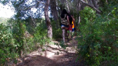 Bitch fucked in the forest