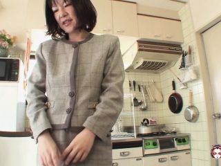 Makiko Nakane spreads her legs to show her pussy stuffed with cum after hard sex