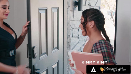 MOMMY&#039;S GIRL - MILFs Sheena Ryder &amp; Little Puck Take Turns FACE FUCKING Clumsy Petite Kimmy Kimm