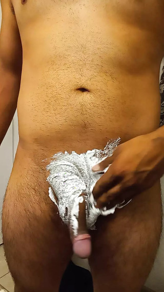 Shave before shower