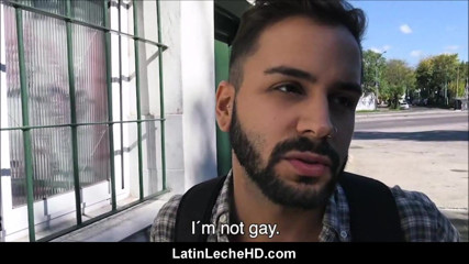 Young Amateur Straight Latino Paid To Fuck Gay Guy In Alley