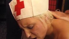 Blonde MILF Nurse Gets Drilled Hard by Masked Stud