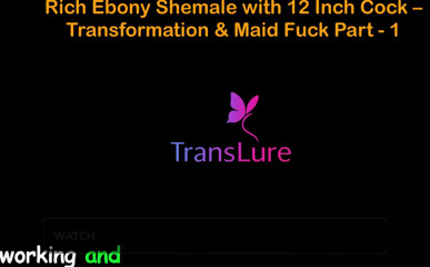 English Audio Sex Story Rich Ebony Shemale with 12 Inch Cock - Transformation &amp; Maid Fuck - Part 1
