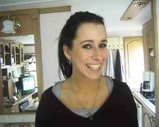 I let Romana taste my cock, a brunette who loves