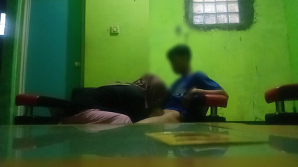 I almost found out when I fucked my step cousin's pussy in the living room