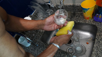 He told his wife, who was helping his stepdaughter at lunch