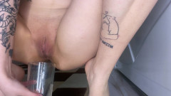 Eva Divas Pee in a Glass