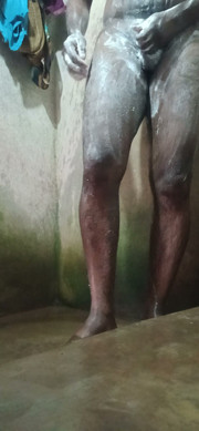 Bathing with soap