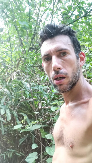 Wild masturbation in the jungle after I did ice
