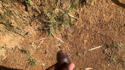 Holding Pee Bladder Bulge Desperate Piss Relief Outdoor