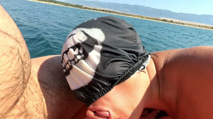 Blowjob on the SUP in the open sea