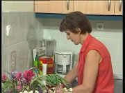 Hairy mature gets plowed in the kitchen