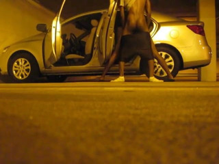 Getting some ass in the parking lot