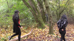 Shower with Pissing in The Forest