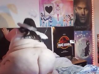 SSBBW Angel Rides My Cock Cowgirl Style