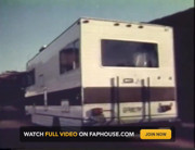 Bubble butt black chick in a caravan