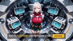 Private Moments Inside the Futuristic Spaceship Where Her White Uniform Is Stretched to Perfection