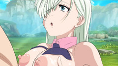 SEVEN DEADLY SINS - ELIZABETH GIVES MELIODAS A TITJOB