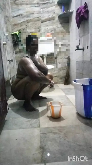 Tamil home maid bathing part 1