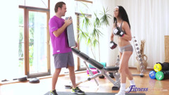 Fitness Rooms - Anal Creampie Lesson for Busty MILF