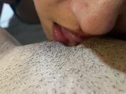 my stepsister takes off my panties and sucks my pussy